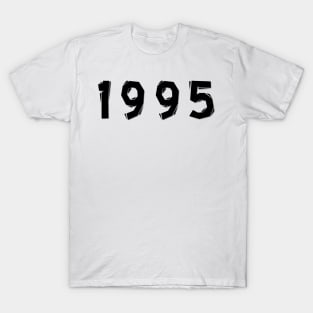 1995 year | simple black T-Shirt